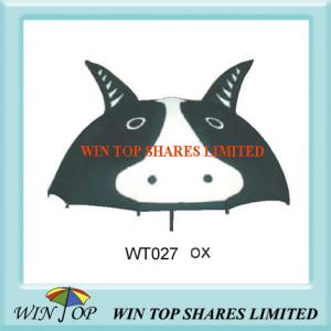 Quality Ox Bull Pattern Black and White Polyester Umbrella (WT027) wholesale