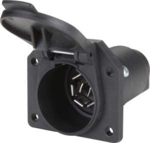 Quality Black Trailer Cable Connector 7 Way Blade Socket Truck Trailer Wiring Connector wholesale