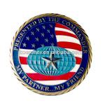 Round Metal Badges Custom Metal Stamping Coins SGS OEM No Minimum