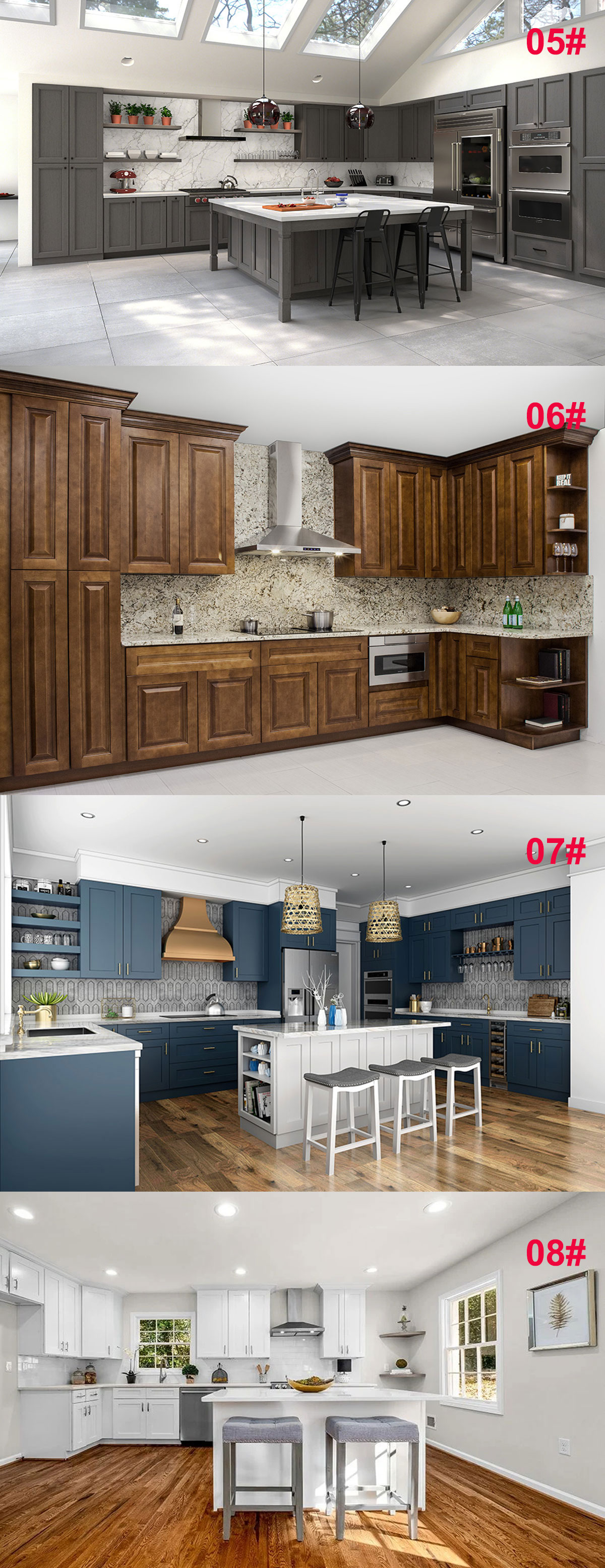 Best Italian Kitchen Cabinet Units With Durable Lacquer Door Panel Surface Treatment