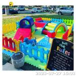 Indoor Soft Play Equipment Inflatable Bounce House Ball Pit With Soft Play