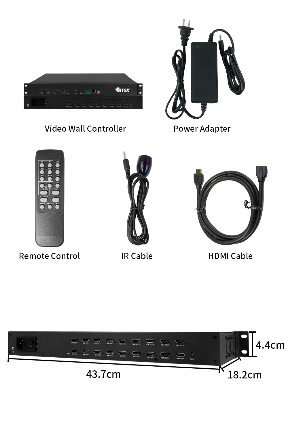 HDMI 4K Video Processor Matrix Switcher Multiviewer Environmental Protection