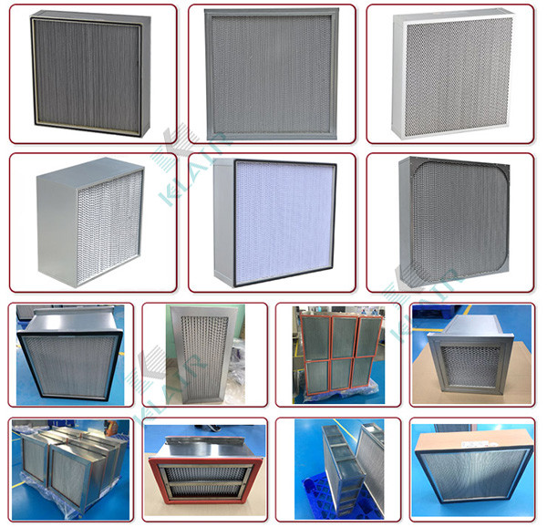 High Flow H13 HEPA Air Filter For HVAC Clean Room