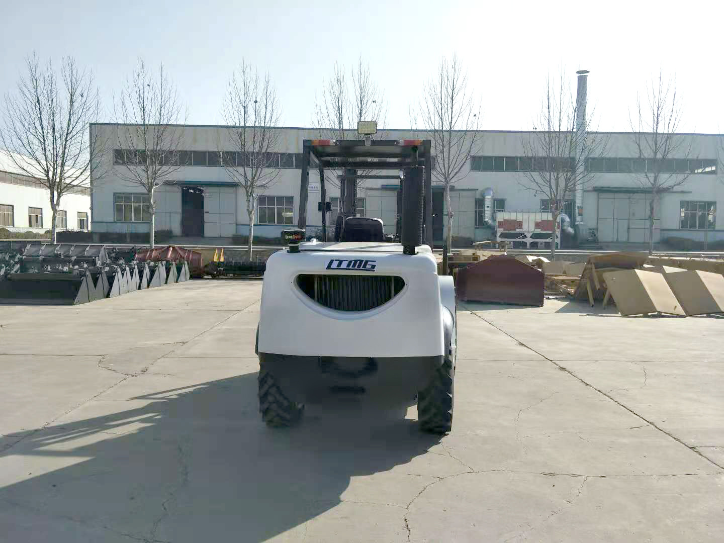 LTMG 4 ton forklift 2WD 4WD rough terrain forklift with triplex full free mast