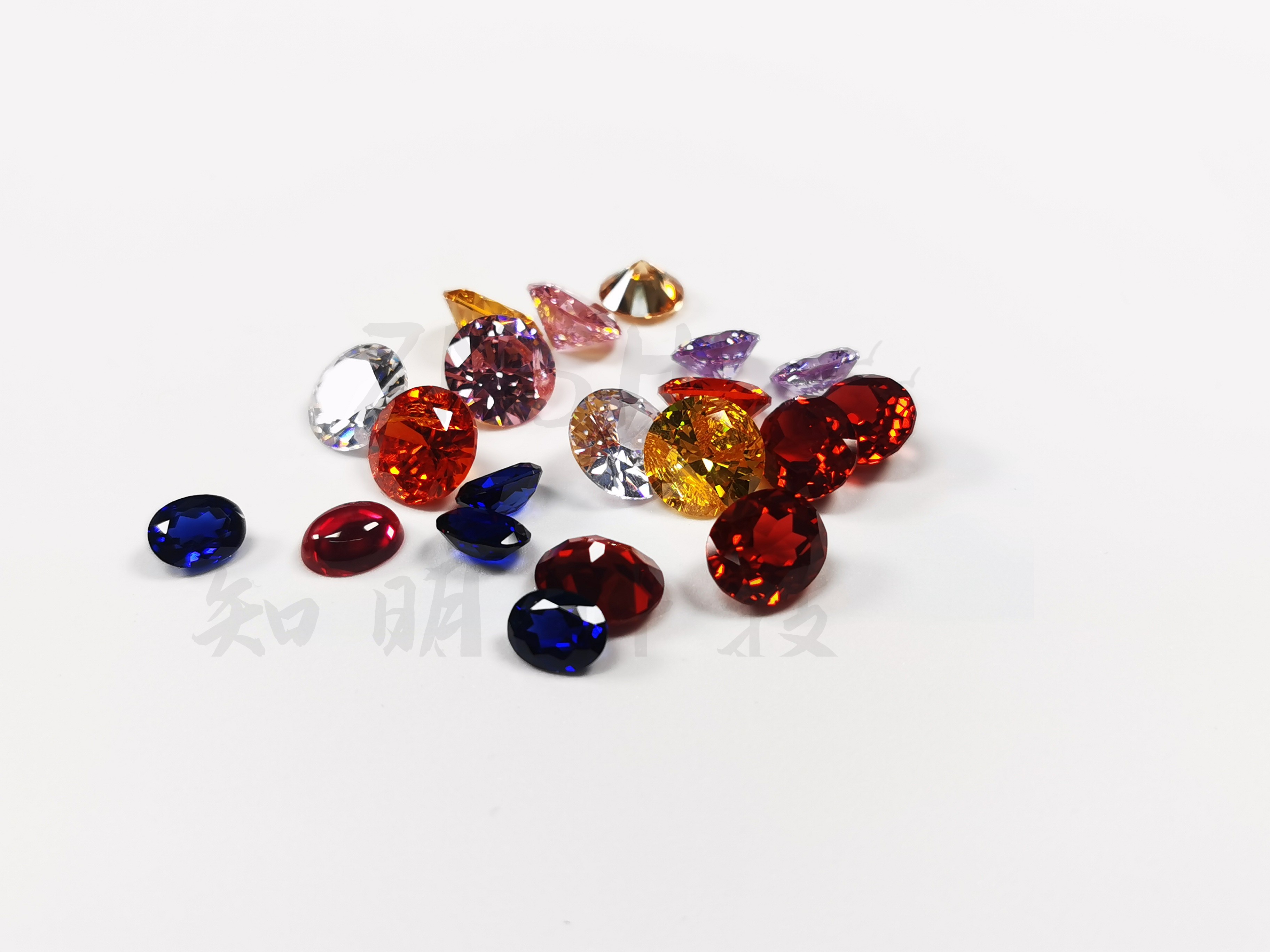 Oval Cut Loose Synthetic Gem Stone Sapphire Gem Crystal