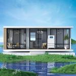 Prefab Tiny House Mobile Home Log Cabin Living Container House Industry