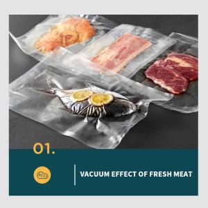 Quality Kitchen 0.1mm Vacuum Sealer Rolls , 0.09mm Food Saver Vacuum Sealer Bags Rolls wholesale