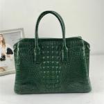 Authentic Crocodile Leather Women Top-handle Handbag Female Large Shoulder Bag