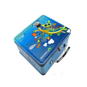 Quality Wholesale Custom Best Price Candy Cookie Chocolate Metal Gift Packaging Gift Box with Handle wholesale
