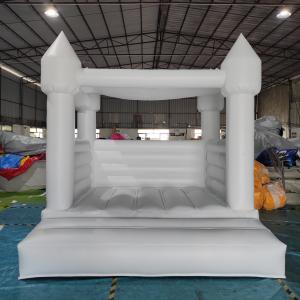 Quality Mini Size 8*8ft Inflatable White Jumping Bounce House For Wedding Birthdays Party wholesale
