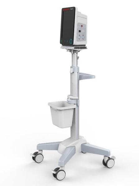 Adjustable Height Patient Monitoring System Medical Mount / Move Trolley