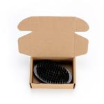 Black Boars Hair Beard Brush Oval Shaped Beech Wooden For Men Moustache