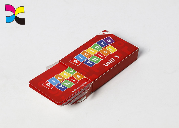 Kids Baby LearniSetng Funny Fruit Vegetables Playing Card Printing Services With Box Packing