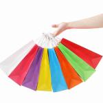 OEM Clothing Packaging Brown Grocery Bags Recyclable Christmas Gift Bags