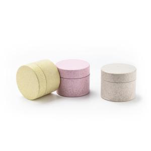 Quality PLA Wheat Biodegradable Cosmetic Jars 8oz Recyclable 3 Layers wholesale