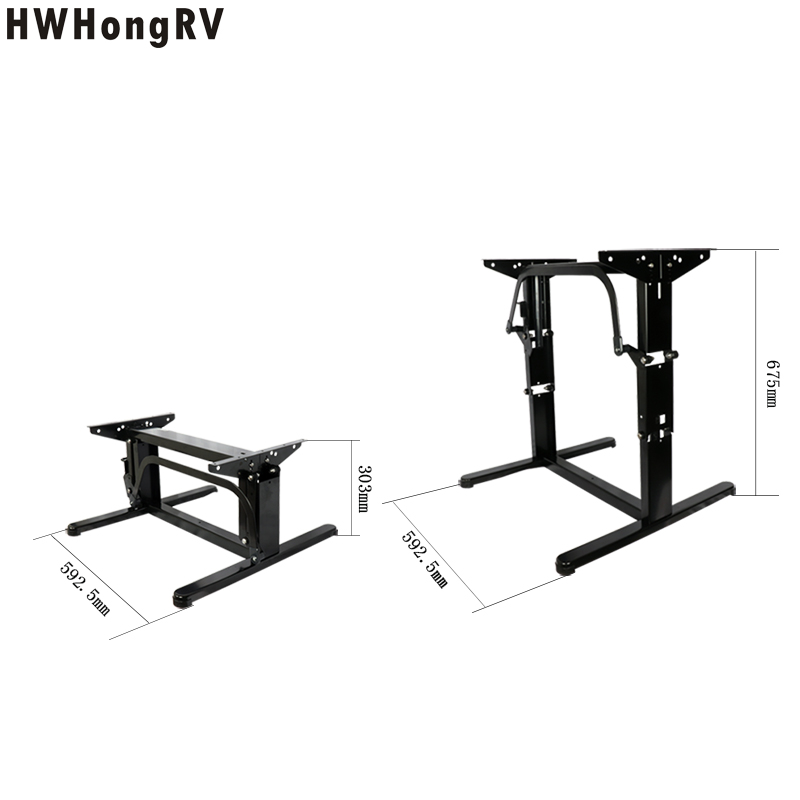 High quality home use two stages lifting table legs camper use stable adjustable table frame