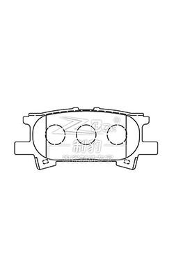 2.5-Pound Front and Rear Ceramic Brake Pads 04466-12130 for Toyota N Braking