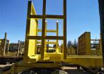 Small Logs Delivery Drawbar Skeleton Semi Trailer With Log Pillars 40 T Capacity