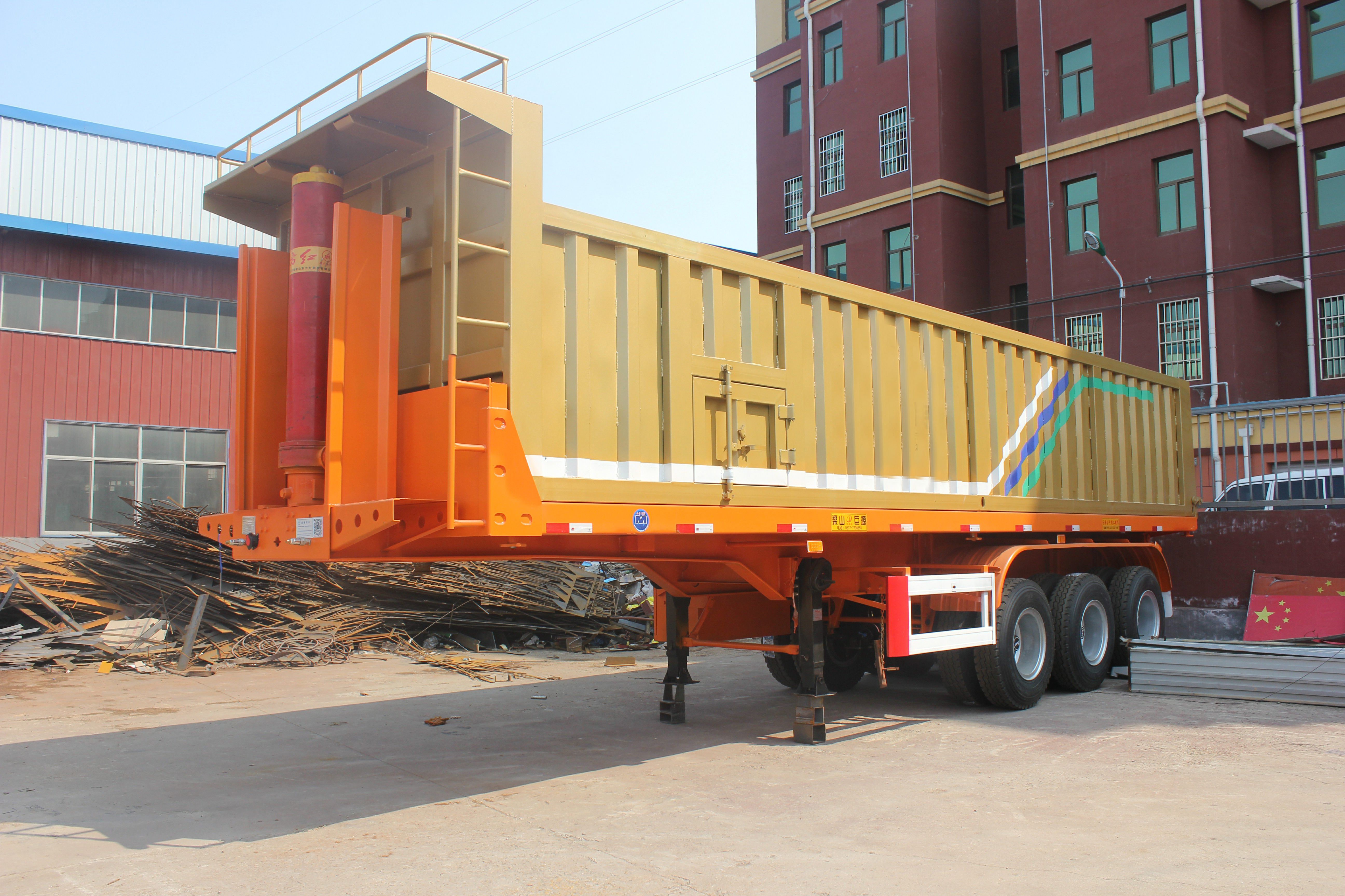 60 Ton 30 Ton Tipper Trailer Dump Truck Trailer for Africa 13 Ton Capacity Each Axle