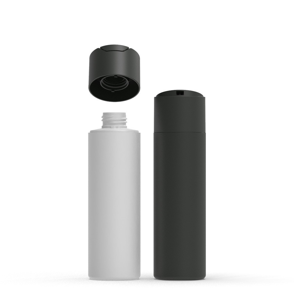 Cylinder Shape 200ml Squeeze HDPE Plastic Shampoo And Conditioner Bottles Custom Logo