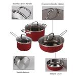 Hot Selling 12pcs Stainless Steel Cookware Set Cooking Tornado Pots And Pans
