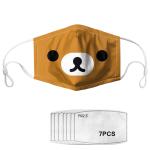 Pikachu Printed Washable Kids Dust Face Mask