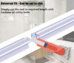 Waterproof Clear Plastic PVC Glass Shower Door Seal Weather Strip Moulding