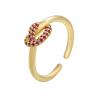 Buy cheap DAYSTAR Pave 18k Gold Jewelry CZ Zircon Wedding Ring Customized from wholesalers