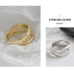 925 Sterling Silver Jewelry Irregular Opening Ring For Women