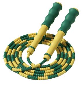 Quality Green Yellow Bamboo Adjustable Jump Rope For Kid Teenager Exercise Sport Equipment wholesale