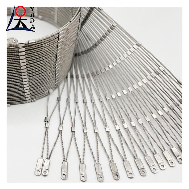Stainless Steel Wire Rope Fencing Mesh Flexible Cable Wire Mesh Netting