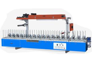 Quality Wood Veneer And Decorative Paint Paper PUR Glue Profile Wrapping Machine wholesale