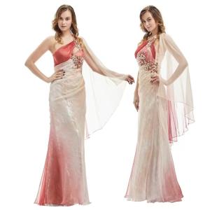 Quality Zipper Lady Evening Dress Floor Length Elegant For Formal Occasion wholesale