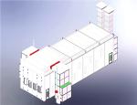 15m Bus Spray Booth Semi - Down Draft Extraction OEM