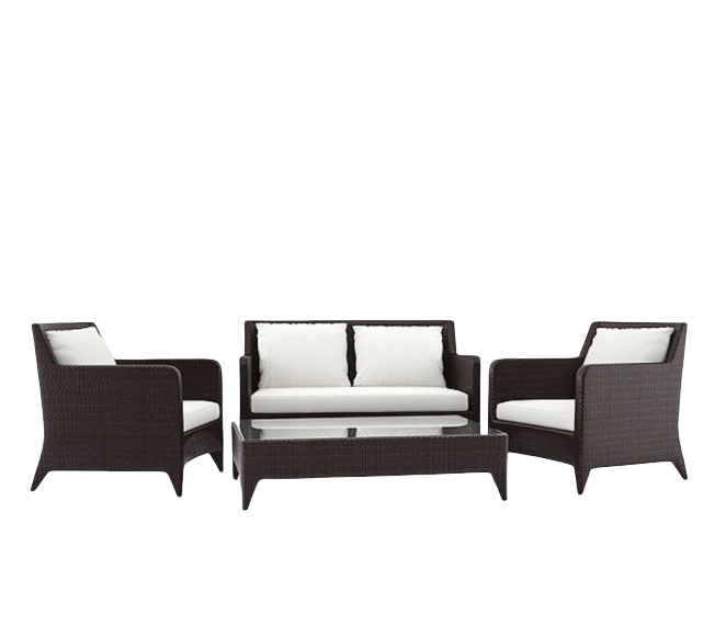 Waterproof Chairs Outdoor Rattan Indoor Sofa Set Garden Patio Lounge