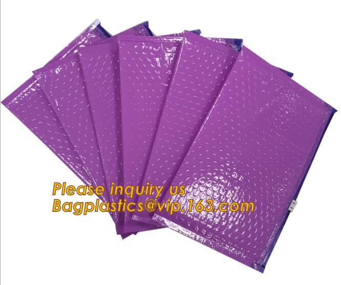 Cosmetic Pink Slider Padded Bag/Silver k Bag With Bubble,Padded Envelopes Cheap Aluminium Foil k Holographic