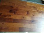 Toffee stained American Hickory Solid Hardwood Floorings, brushed and distressed