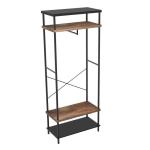 Hallway Coat Rack with Shelves, Modern Industrial Coat Stand, Entryway Coat
