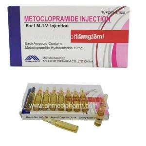 Quality Metoclopramide Injection 10mg/2ml 10's/box, the drug relief of symptoms associated with acute and so on, GMP wholesale