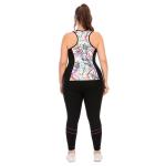 Nylon Plus Size Crop Top And Leggings Printed Quick Drying Yoga Set clothes