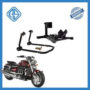 Quality Anti-Slip Coating Movable Motorcycle Stand Heavy Steel Iron Front Wheel Paddock Stand wholesale