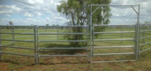 Quality Six Bars Heavy Duty Metal Oval RailPortable Cattle Panels For Au wholesale