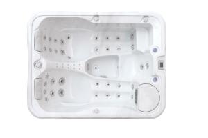 Quality E-372D Acrylic Whirlpool Massage Outdoor Spa Tub Balboa Swim Spa For 3 Persons wholesale