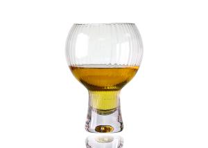 Quality Fire Polishing Crystal Beer Glasses , Snifter 17 Oz Beer Glass wholesale
