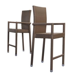 Quality Espresso Rope Outdoor Bar Chairs wholesale