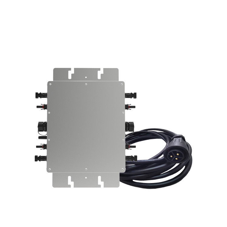 Grid Connected Micro Inverter Solar System 1400 Watt IP65 Silver Household Solar Inverter