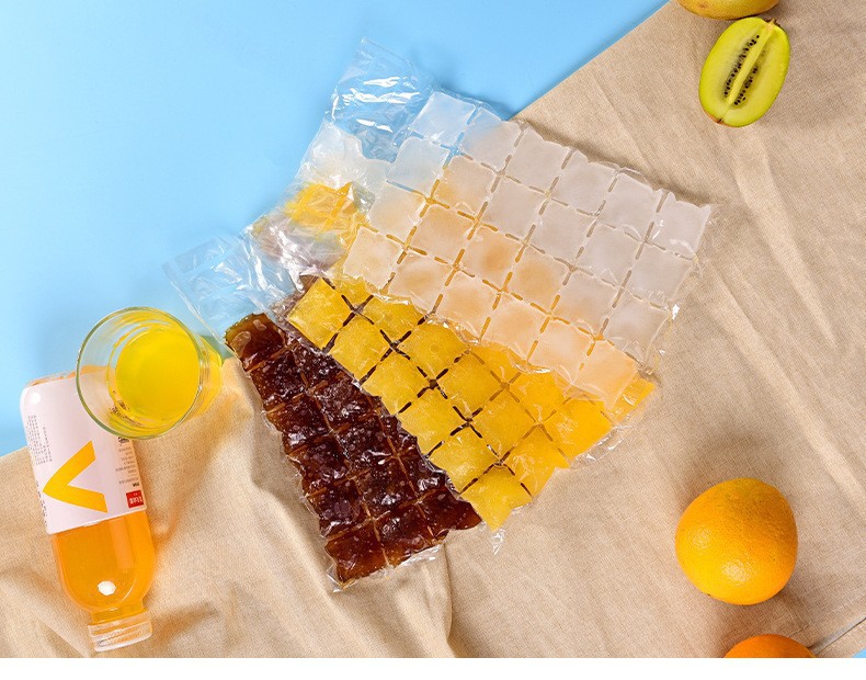 PE Material Structure Transparent Custom Disposable Ice Cube Plastic Packaging Bags
