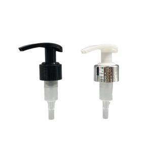 Quality Anti Clockwise 24/410 Lotion Dispenser Pump Black 2CC Shiny Silver Metallized wholesale
