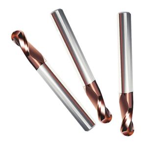 Quality Solid 2 Flutes R3 Tungsten Carbide End Mills Hrc65 SX For High Hardness Steel wholesale