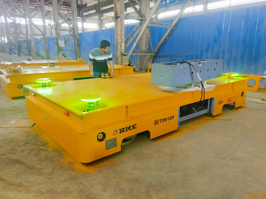 Electrically Driven Lifting Industrial Transfer Cart Heavy Load Battery Transfer Cart